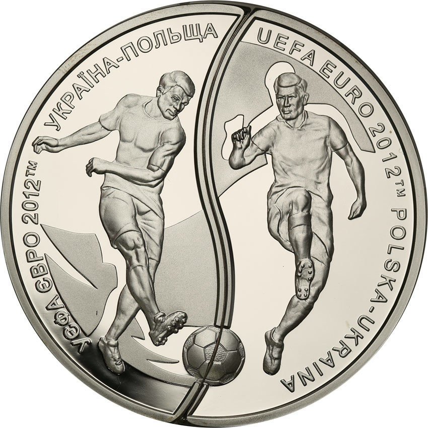 III RP. 10 złotych + 10 hrywien EURO 2012 UKAIŃSKIE